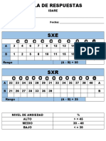 Tabla de Respuestas Idare