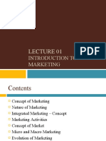 Introduction To Marketing