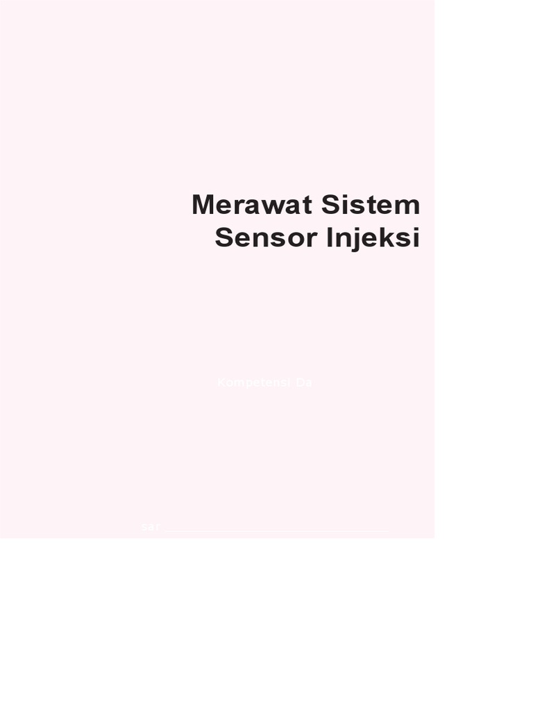 Sistem Sensor Injeksi Motor | PDF | Sains & Matematika | Komputer