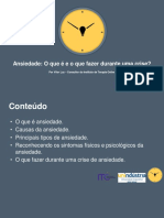 Ansiedade: O Que É e o Que Fazer Durante Uma Crise?: Por Vitor Luz - Consultor Do Instituto de Terapia Online