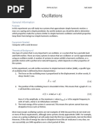 Spring-Mass Oscillation Lab Guide | PDF | Metrology | Applied And ...