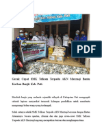 Gerak Cepat SMK Telkom Terpadu AKN Marzuqi Bantu Korban Banjir Kab