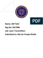 Lab (Laser Transmitter) Report (2017086)