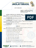 Ato N.º 25 - 2021 - 2023 - Nomeia Os Membros Da Comissão Nacional de Tecnologia Da Informação Do SCDB.