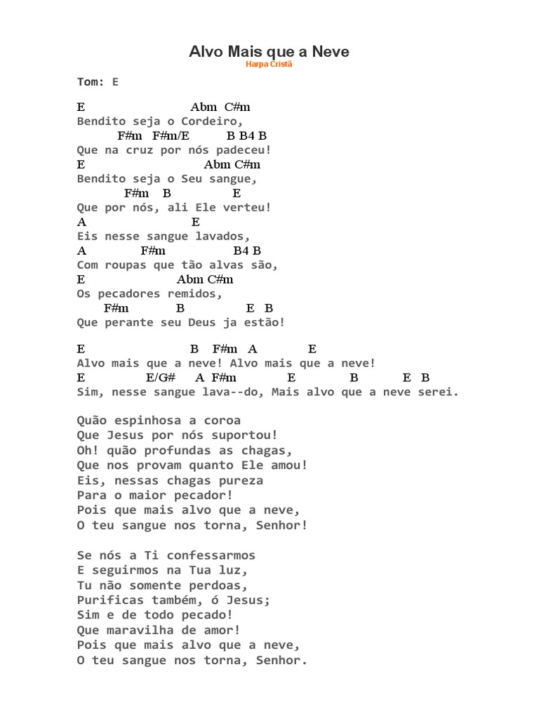 Alvo Mais Que A Neve | PDF