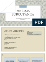 Micosis subcutáneas: Esporotricosis, micetomas y cromomicosis