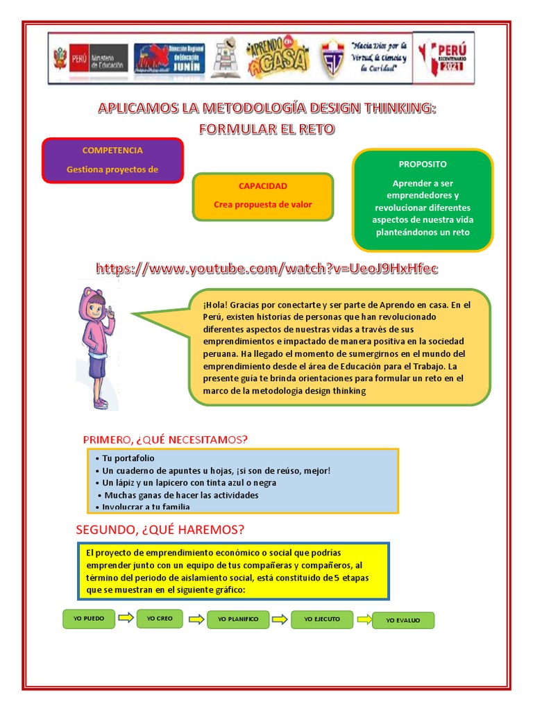 Aplicamos La Metodología Design Thinking KIT | PDF | Iniciativa empresarial