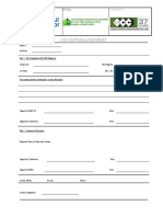 Non Conformance Report