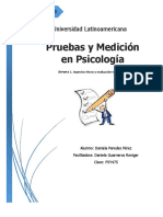 Pruebas y Medición en Psicología: Universidad Latinoamericana