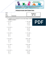 Soal Pengurangan Level 3 (20 - 50) Dan Kunci Jawaban