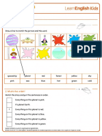 Short Stories Our Colourful World Worksheet