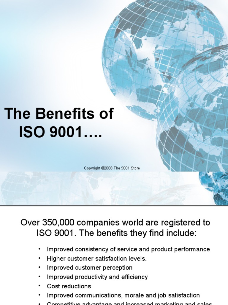 The Benefits of ISO 9001 | PDF | Iso 9000 | Copyright