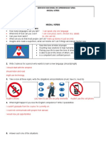 Servicio Nacional de Aprendizaje Sena Modal Verbs