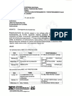 Cronogramas Academias Mes Julio 2021