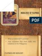Indolence of Filipinos