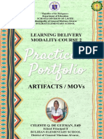 Artifacts / Movs: Learning Delivery Modality Course 2