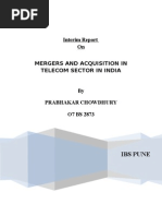 Download MERGERS AND ACQUISITION IN TELECOM SECTOR IN INDIA by Rishi Goenka SN51870314 doc pdf