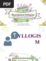 Hypothetical Syllogism: Ansag - Bruzo - Cruzat - Inandan - Olivarez - Salvador - Vesliños - Vocal