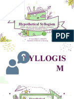 Hypothetical Syllogism: Ansag - Bruzo - Cruzat - Inandan - Olivarez - Salvador - Vesliños - Vocal