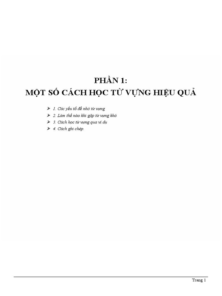 Cach Hoc Tu Vung Hieu Qua Nhat