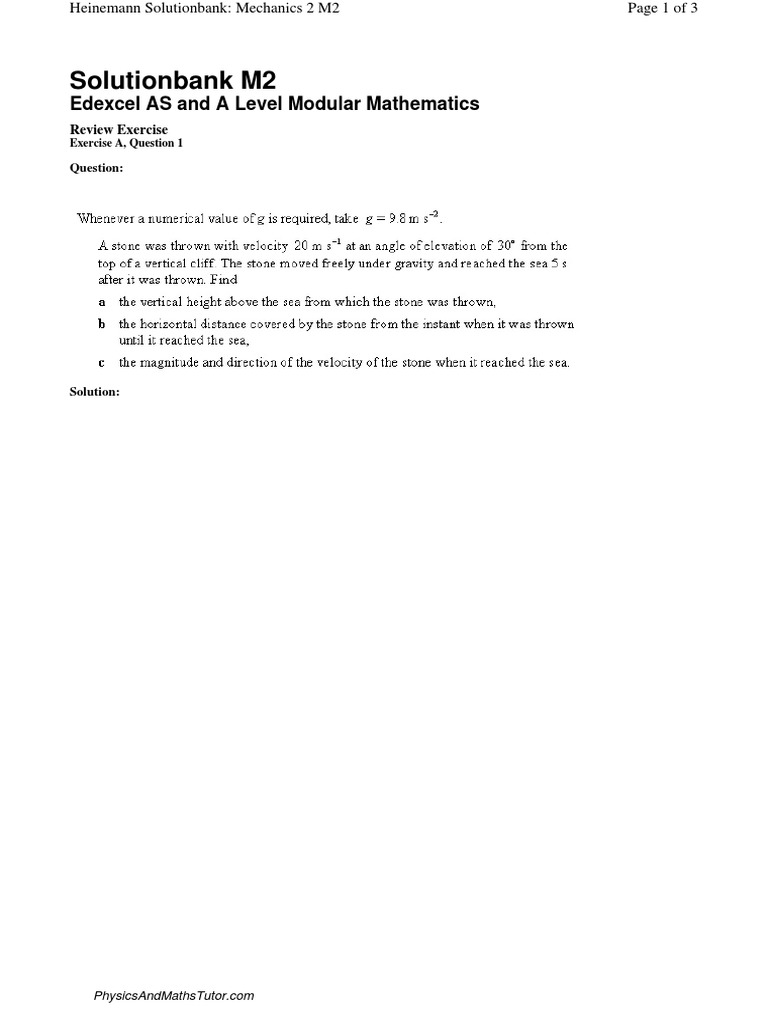 M2 Review Exercise 1 | PDF | Mathematics | Service Industries