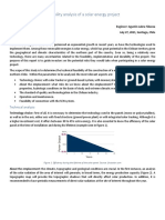 Feasibility Analysis of A Solar Energy Project