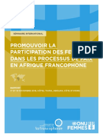 Rapport Femmes Omp Afrique Francophone