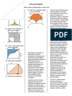 Hallar El Área Sombreada en Cada Caso: Ficha de Trabajo