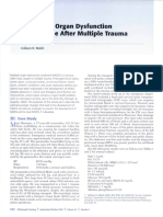 Multiple Organ Dysfunction Syndrome MODS After Multiple Trauma