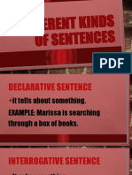 Different Kinds of Sentences