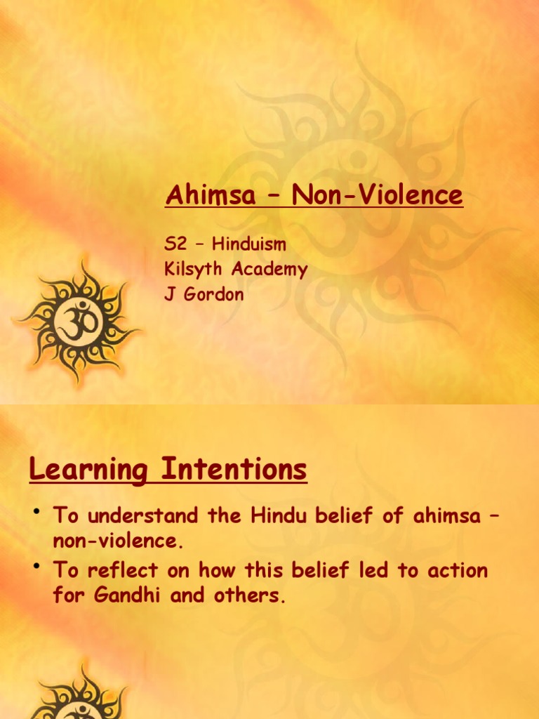 Ahimsa Non Violence Jg Pdf Mahatma Gandhi Nonviolence