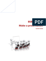 BSBCMM401 Make A Presentation: Learner Guide