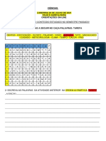 Aula de Ciências 29 de Julho - Revisão de Conteúdos