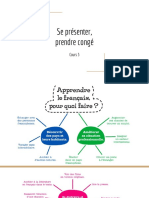 Se Preėsenter, Saluer - Cours 3