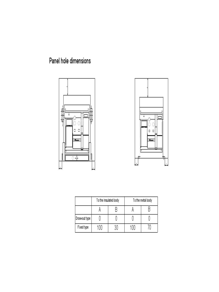 Panel Hole Dimensions | PDF