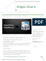 Como Reduzir - Diminuir Os Arquivos - Hiperfil - Sys e Pagefile - Sys - Aires Ruy - Artigos, Dicas e Video Aulas