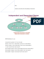 Material Requirement Planning