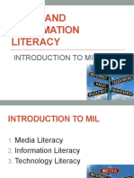 Media and Information Literacy: Introduction To Mil