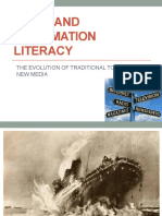 Media and Information Literacy: The Evolution of Traditional To New Media