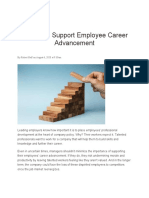 7 Ways To Support Employee Career Advancement