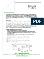 Launching Procedures for Pigs in Pipelines