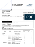 STI College Transcript for Kristine Talon