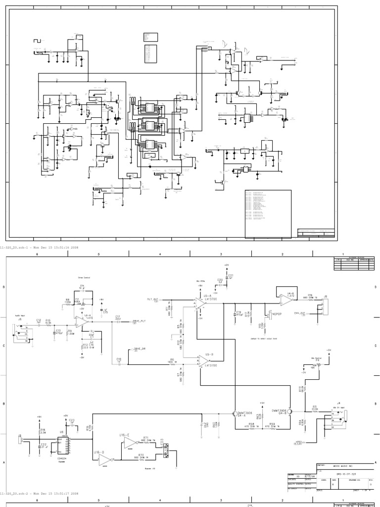 Moog MF-101 Filter Schematic | PDF