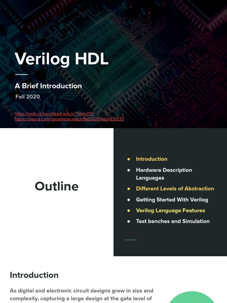 Verilog Tutorial | PDF | Hardware Description Language | Electrical ...