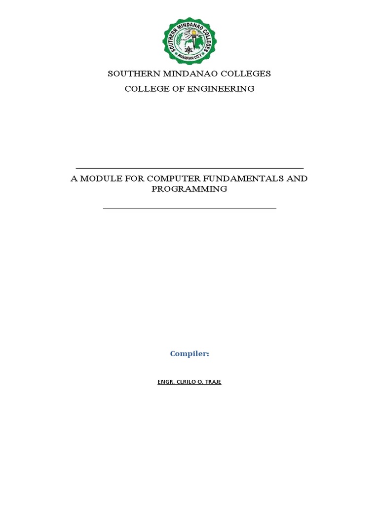 ES114 Computer Programming | PDF | Computer Data Storage | Computer ...