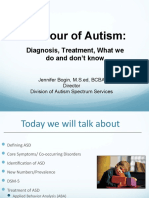 An Hour of Autism:: Diagnosis, Treatment, What We Do and Don't Know