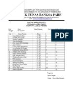 Daftar Hadir Pas X TKJ