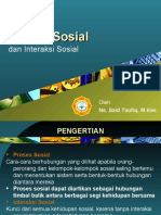 Proses Sosial dan Interaksi Sosial