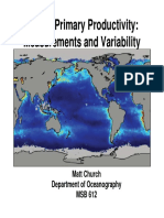 Measuring Marine Primary Productivity