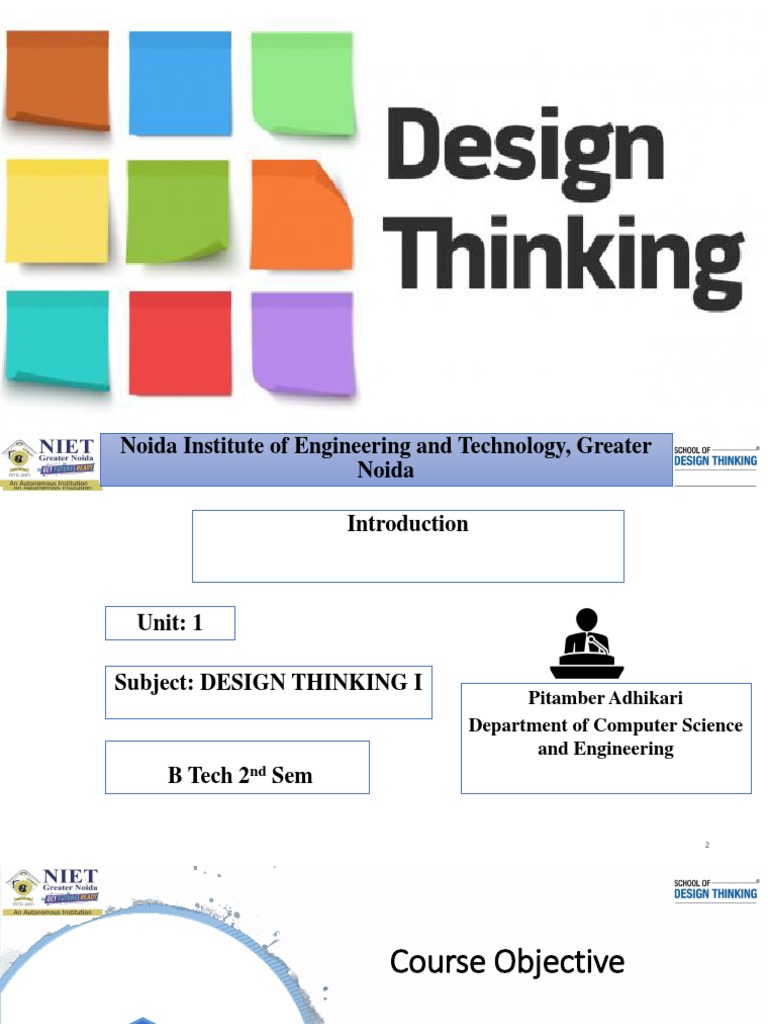 Design Thinking Unit1-1 | PDF | Creativity | Design Thinking